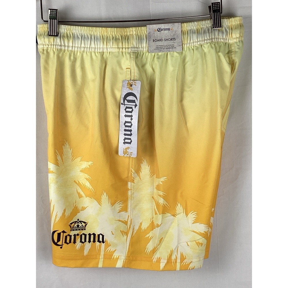 Corona Mens Board Shorts Swim Trunks with Pockets Lined - M (32-34) New With Tag
